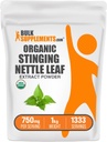 BulkSupplements.com Organic Sting Nettle Extract Powder - Nettle Leaf Extract, zeliščni dodatek - Vegan & Gluten Free, 750mg na serviranje, 1kg (2,2 lbs) (Pack of 1)