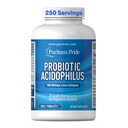 Puritan's Pride Daily Probiotic Acidophilus, 100 milijonov živih kultur, Prehranska dopolnila za prebavne, črevesne in imunskega zdravja, soja, natrij, in Gluten brezplačno, 8 Mesec dobave, 250 tablet