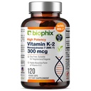 biophix vitamin K2 MK-7 300mcg, 120 veganskih kapsul – visokopotezni dodatek za moč kosti in imuno zdravje