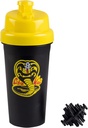 Karate Kid Cobra Kai 25oz Shaker Steklenička w/Blender Mixer Ball - Merilniki pijače, Fliptop, Leakproof Vijačenje Lid-Blend Protein Powder, Športne pijače, Shakes, Smoothies - Uradno dovoljenje
