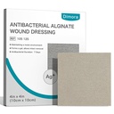 Dimora Nadgradnja Silver Calcium Alginate Wound obleko -Antibakterije Non Stick Gaze, Zelo Absorbent Sterilne Bandage Pads,4' x 4' Patches 5 Packs
