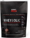 GNC AMP Wheybolic klinično dokazano beljakovine v prahu, 40g Whey proteini, BCAA, Leucin, poveča mišično moč, izgradnjo mišic, 3. stranka testirana, čokoladni puding, Gluten brezplačno, 10 Serving