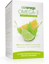 Coromega Omega 3 ribje olje dodatek, 650mg Omega-3s s 3X boljšo absorpcijo kot softgels, limonina limonina aroma, 90 eno servo Stisnite Packe