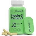 LongLife Nutri Indole-3-Carbinol 400mg - 120 Vegeterian kapsule, 4-mesečna zaloga, Organski dodatek za hormonsko ravnovesje in celično zdravje, Lab Tested, Made in ZDA
