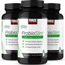 Sila Factor ProbioSlim Probiotic dodatek za ženske in moške s probiotiki in izvleček zelenega čaja, zmanjšanje plina, napenjanje, zaprtje, podpora Prebavne zdravje & Gut zdravje, 180 Kapsule (3-Pack)