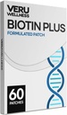Veru Wellness Biotin Plus Daily Patch - B7, Colagen - Self Adhesive Time Release Patch (60 dan)