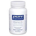 Čiste enkapsulacije Vitamin D3 25 μg (1.000 i.e.) - dodatek k podpori kosti, sklepov, dojk, srca, kolonije in imunskega zdravja - s Premium vitaminom D - 250 kapsul