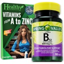Zdravi Presežek Vitamin B12 Dodatne tablete 500 mcg 100 Tablete in Vital Volume Nasveti Kartica