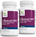Terry Seveda klinično OPC - Kardiovaskularno zdravje in fokus podpora dodatek - prehranski dodatek z ekstraktom grozdnega semena in sončnični lecitin - Imunska podpora - 150 mg, 60 Softgels (Pack of 2)
