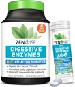 Zenwise zdravje Prebavne encimi in peppermint žvečljivi – Prebavne encimi, probiotične multi Encimi s probiotiki za ženske in moške v kapsulah in prijetno žvečljivi pepermint