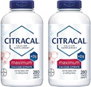 Citrakalni - kalcijev citrat z vitaminom D3 - 2 steklenici, 280 Caplets vsak