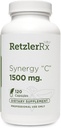 RetzlerRx® Synergy C 1500 mg Dr. RetzlerRxTM - Napredno visokopotenzivna Vitamin C Formula - Imunska podpora, Antioksidant Zaščita in zdravje kože
