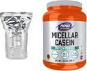 Športna prehrana, izolat sirotkinih beljakovin, 25 g z BCAA, nearomatiziranim praškom, 10-pound & športna prehrana, micellar kazein 19 g, počasna release, nearomaden prašek, 1,8-pound