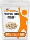 BulkSupplements.com Bučna semena ekstrakt v prahu - Bučna semena dodatek, zeliščni dodatek - Vegan & Gluten brezplačno, 500mg na serviranje, 1kg (2,2 lbs) (Pack of 1)