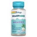 SOLARAY SharpMind Memory Formula - Možgani dopolnila za spomin in fokus - Cognivia, Gotu Kola & Chaga Goba Dodatek - Ginkgo Biloba Alternative - 60-Dan garancije - 30 Servings, 60 VegCaps