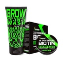 Beard Growth Kit w/ 2X Debeli balzam za biotin brado za moške & Mustache Wax + GROW 11- v-1 Mens Shampoo & conditioner (Šampon za rast v zraku za moške w/Biotin) - Formuliran v Ameriki