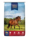 Trojna krona zlata zemlja lan, Lan za konje, Laneno seme za konje, Omega 3 Equine dodatek, 25 funtov
