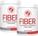 Tino High Fiber Supplement Powder - Non-GMO, Pre-Biotic, voda topen, Prebavljivo prijazno, v prahu mešanica - Dodaj v vodo, Juice, Shakes, Žitna in več (2 Kanistri - 15.9 Oz. ea.)