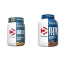 Dymatize ISO100 Hidrolizirane beljakovine v prahu, 25 g 100% sirotkinih izolatov, gurmanska čokolada, 20 serverjev Elite Casein Protein Powder, 100% Micellar Kazein, bogata čokolada, 4 funti