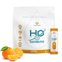 Cellutrex® H2O Elektroliti – Elektrolit v prahu mešanica, nič sladkorja, naravna sol Hidracija Pakiranje za regeneracijo in Wellness, Orange, 20 palice