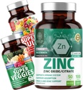 Številka One Nutrition N1N Premium Super sadje in zelenjava dodatek [40 Cela živila, Aloe Vera, Vitamini] in cink 50mg [3X Absorpcija], 2 paket paket