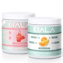 Kiala Nutrition Super Greens, Organic Greens Powder, Spirulina & Klorella Superfood Powder, Sladkor & Gluten Prost Vegan, Spectra mešanica, Watermelon & Tropical Slush 2 Pack