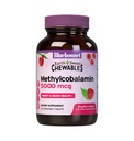 Bluebonnet Nutrition EarthSweet Metilkobalamin 5000 mcg Active Coencim Form of Vitamin B12 Podpira energijo Boost & Presnova - Vegan, Gluten-free - Raspberry Flavor - 60 Žvečljive tablete