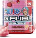 G Gorivo ONE kos človeško-človeški energijski napitek v prahu, Pre Workout Caffeine Mix for Gaming, Sugar Free Focus Amino, Vitamin + antioksidanti, 3.7oz (Cotton Candy, 15 Servings)