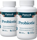 Vzorec Wellness Probiotic Supplement - 51 milijard CFU - Podpira Prebavno ravnovesje & Gut Wellness - premišljeno Izvor, Non-GMO - 60 Veganske kapsule