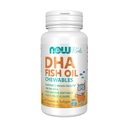 NOW Foods Supplements, DHA Kids 100 mg, Podpira zdravje možganov*, aroma sadja, 60 Žvečljivi softgels, pakiranje lahko različne