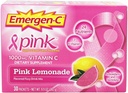 Emergen-C 1000mg Vitamin C Powder za dnevno imuno podporo Kofein Brez vitamina C Dodatki z cinkom in manganom, B Vitamini in elektroliti, Super Orange Flavor - 30 Count