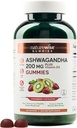 NatureWise Ashwagandha Gummies - Jagodna Kiwi - KSM-66 z vitaminom D3 - Pomirjujoča podpora razpoloženju - Vegetarian - Non-GMO, Gelatin in Gluten Free - 180 Count[3-mesečna zaloga]