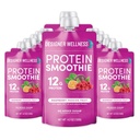 Oblikovalec Wellness Protein Smoothie, Real Fruit, 12g Protein, Nizka Carb, Nič dodanega sladkorja, Gluten-free, Non-GMO, Brez umetnih barv ali arom, Raspberry Passion sadje, 12 Štetje