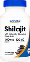 Nutricost Shilajit Kapsule (1.000 mg na serviranje) (120 kapsul) - Shilajit Extract z naravno Fulvično kislino, 60 servingov, brez glutena, ne-GMO, Vegansko prijazno prehransko dopolnilo
