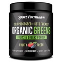 Ekološka zelena superživila v prahu, hladno stisnjena vegan in keto v prahu, ne-GMO, nizko kaloričen dnevni sok v prahu