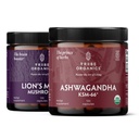 TRIBE ORGANICS NOOTROPIC Duo - KSM66 Ashwagandha + Ekološka levja griva - izven fokusa, zavesti uma in zdravja uma
