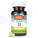 Carlson - Vitamin D3, 1000 i.e. (25 μg), zdravje kosti, zdravje mišic, holekalciferol, dodatki vitamina D, vitamin D3 Soft Gels, 60 kapsul