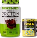 Nutrologija Grass Fed Whey Protein Powder, Podpira Lean Muscle Recovery & Performance, Kremasto čokoladno aromo (28 Serving) BCAA Natural, Limonada Flavor (30 Serving)