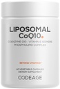 Šifra Liposomski CoQ10 dodatek - 125 mg koencim Q10 z vitaminom E Izomeri Tokoferoli - 2-mesečna zaloga - 1 kapsula na serviranje - liposomska dostava - Veganska, ne-GMO, Gluten-free - 60 kapsul