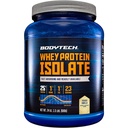 BodyTech Whey Protein Isolate Powder, francoska aroma vanilije, 25 g beljakovine na serviranje, visoko koncentrirani beljakovinski prašek z aminokislinami in BCAA za moške in ženske, brez glutena, 1,5 lb, 23 servingov