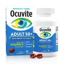 Ocuvite 50+ Eye Vitamin & Mineral dodatek, multivitaminski za vid in očesno zdravje z Omega-3, cink, vitamini C & E, Lutein & Zeaksantin, cinkovi dodatki za ženske in moške, 90 Softgels