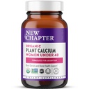 Novo poglavje Kalcij dodatek – organska rastlina Kalcij za ženske pod 40, z vitaminom D3 za absorpcijo + vitamin K2 + magnezij, vegetarijanec, Gluten brezplačno - 60 Število
