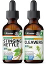 BIO KRAUTER Sting Nettle Tinkture 2 Fl. Oz. & Cleavers Tinkture 2 Fl. Oz.