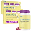 Curist Esomeprazol 20 mg Kapsule Zapoznela release 84 - Reflux Medicina za lajšanje zgage - dve pakiranji po 42 kapsul (84 skupaj) - Relief kisline Reflux