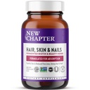 Novo poglavje Biotin dodatek, Veganska koža in nohti Vitamini s fermentiranim Biotin + Astaksantin - 60 Count
