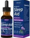 Valerian Root Sleep Support Drops, Gotas de Manzanilla y Flor de Jamajka y Valeriana para Dormir Profundamente, All-Nature Herbal Extract Tekoči s Hibiscus & Kamilica. 2oz