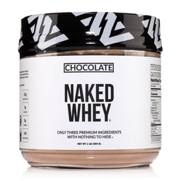 NAKED čokoladni Whey 1LB - Vse naravne travne hranilne sirotkine beljakovine v prahu, organski kakav in kakavov sladkor - brez GSO, brez soje in glutena, pomoč rast in okrevanje - 12