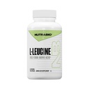 NutraBio L-Leucine dodatek - Optimalna aminokislina za rast mišic in regeneracijo - naravno fermentirana prosta oblika Leucin Aminokisline dodatek- Vegan, Non-GMO, Gluten Free - 400mg, 180 kapsul