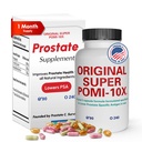 Orignal Super POMI 10X Prostata Health Supplements za moške - Zeliščna Formula z Granatno, Kurkuma, in Zeleni čaj - podpira prostate funkcijo in spodbuja urin Comfort - 90 Count