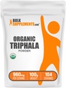 BulkSupplements.com Organic Triphala Powder - Haritaki Powder, Ayurvedski dodatek - Gluten Free, 960mg na Serving, 100g (3.5 oz) (Pack of 1)